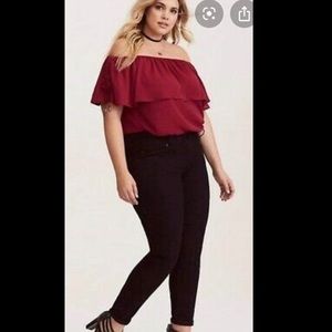 Torrid off the shoulder top